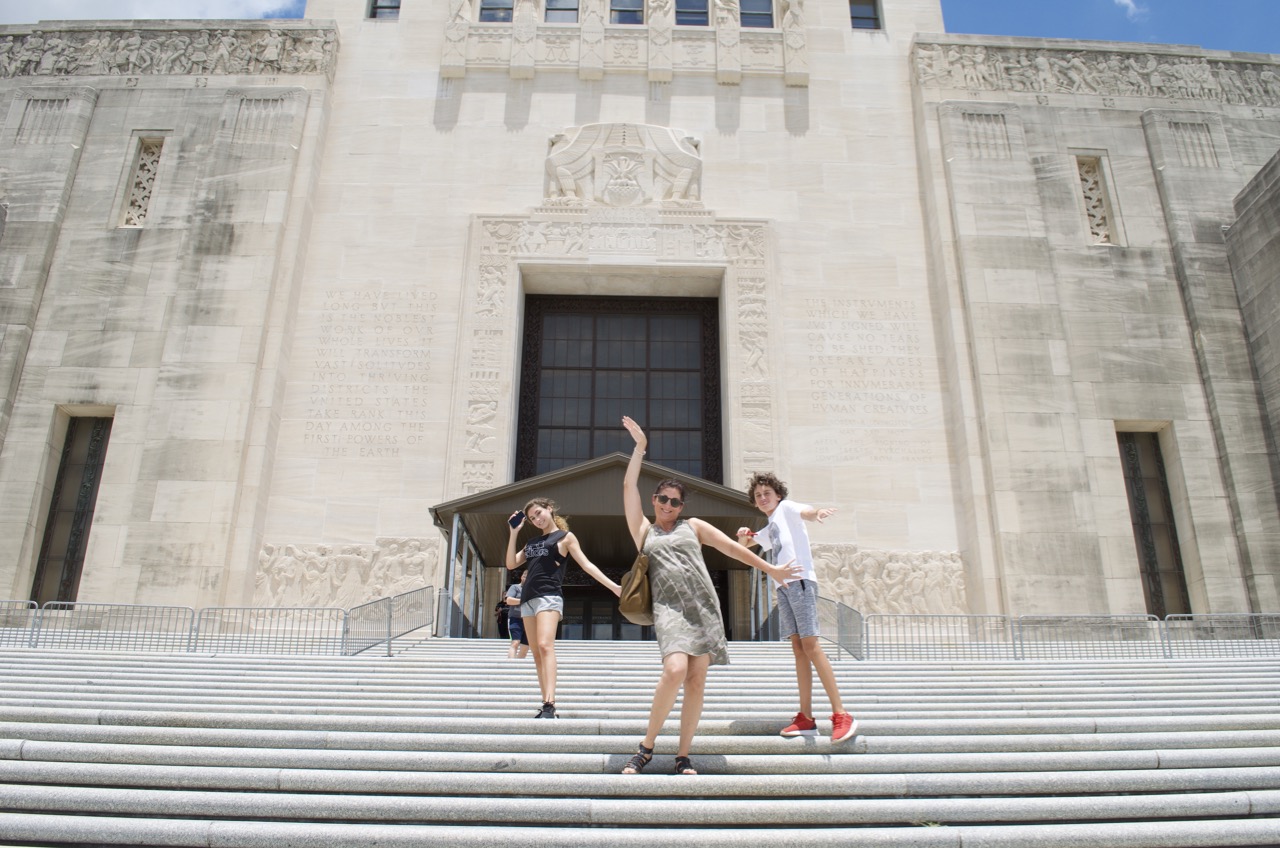 Fun on the steps of the Capitol.