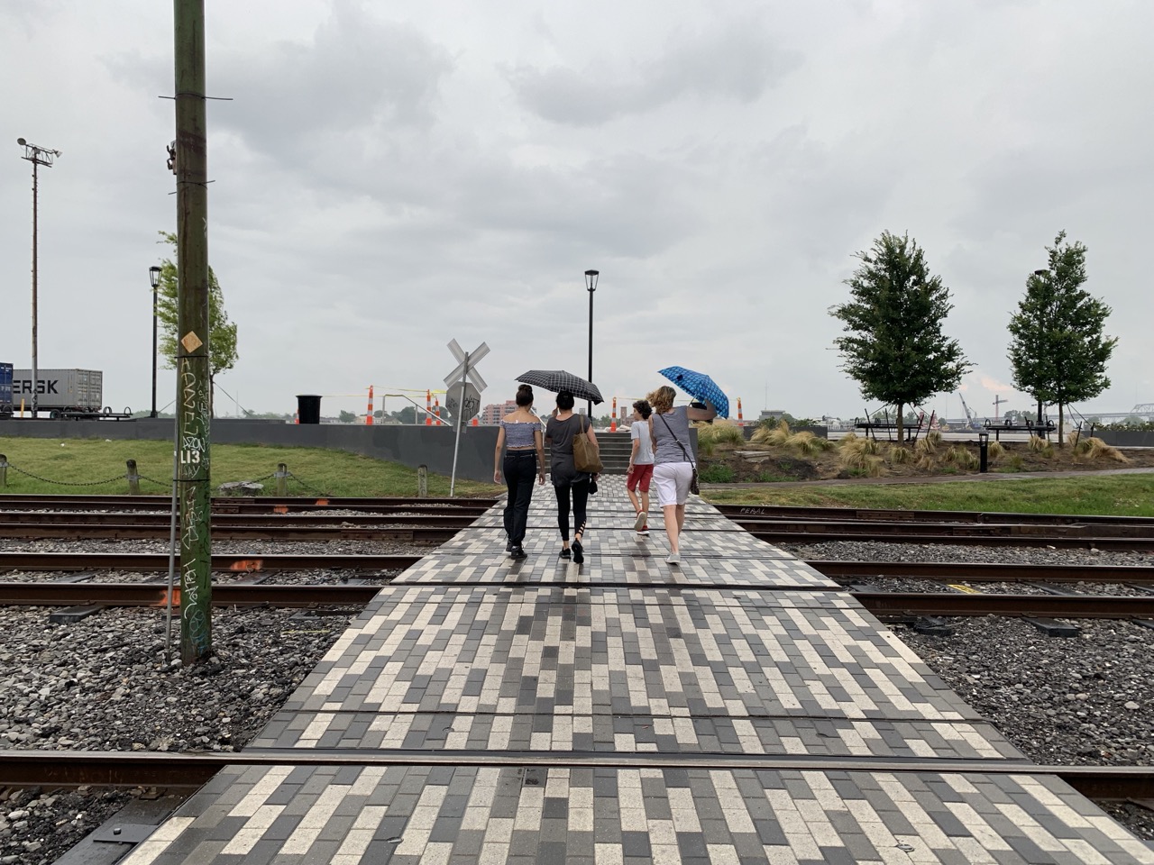 Railroad Tracks on the Levee