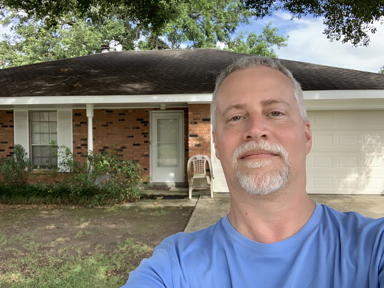 Me, by my old house in Belle Chasse