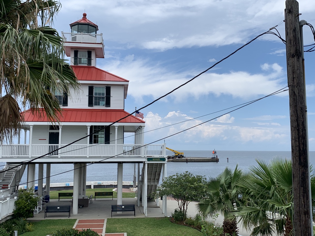 Lighthouse near Landrys on the lakefront