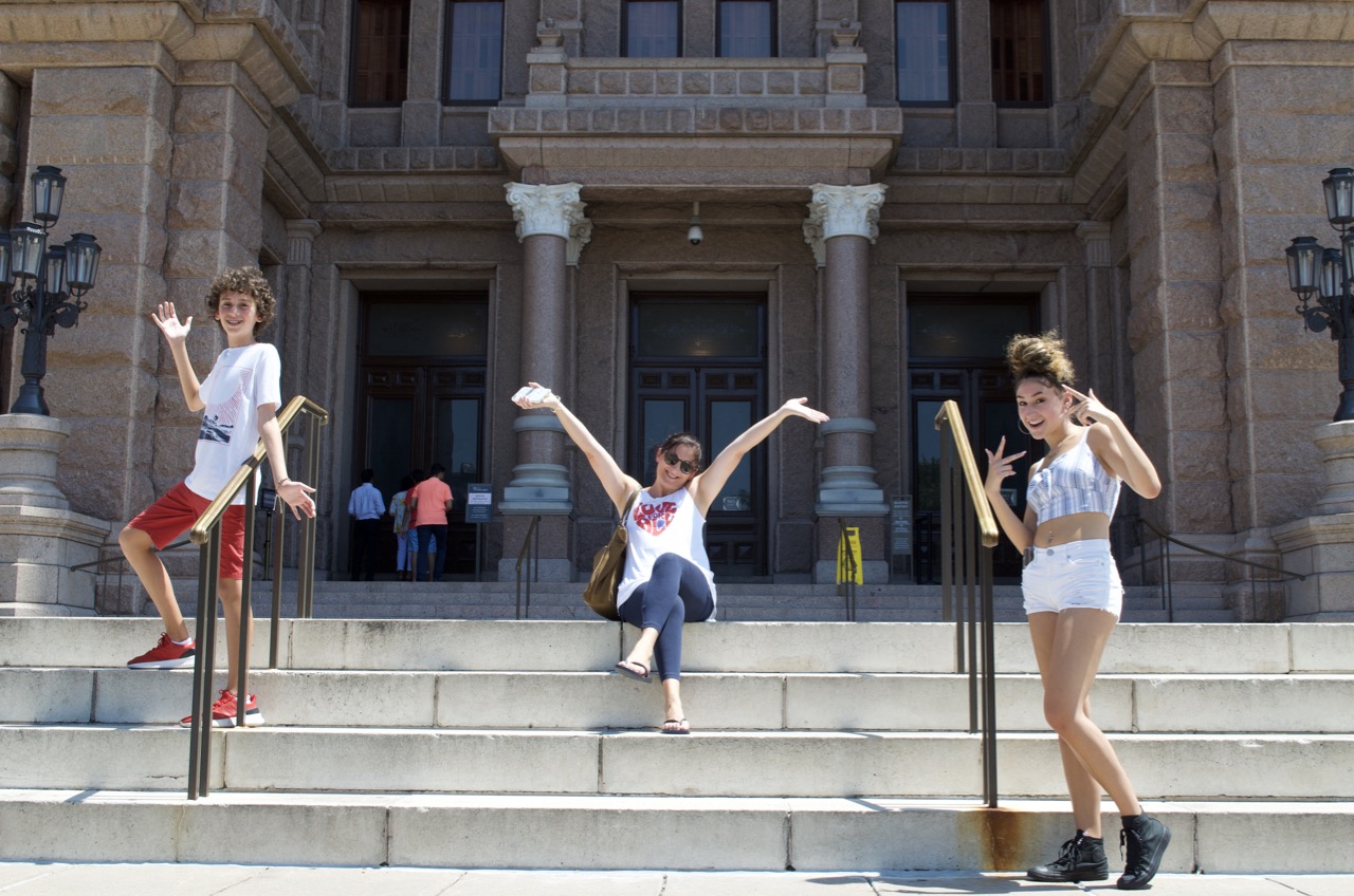 Fun on the Texas Capitol Stairs