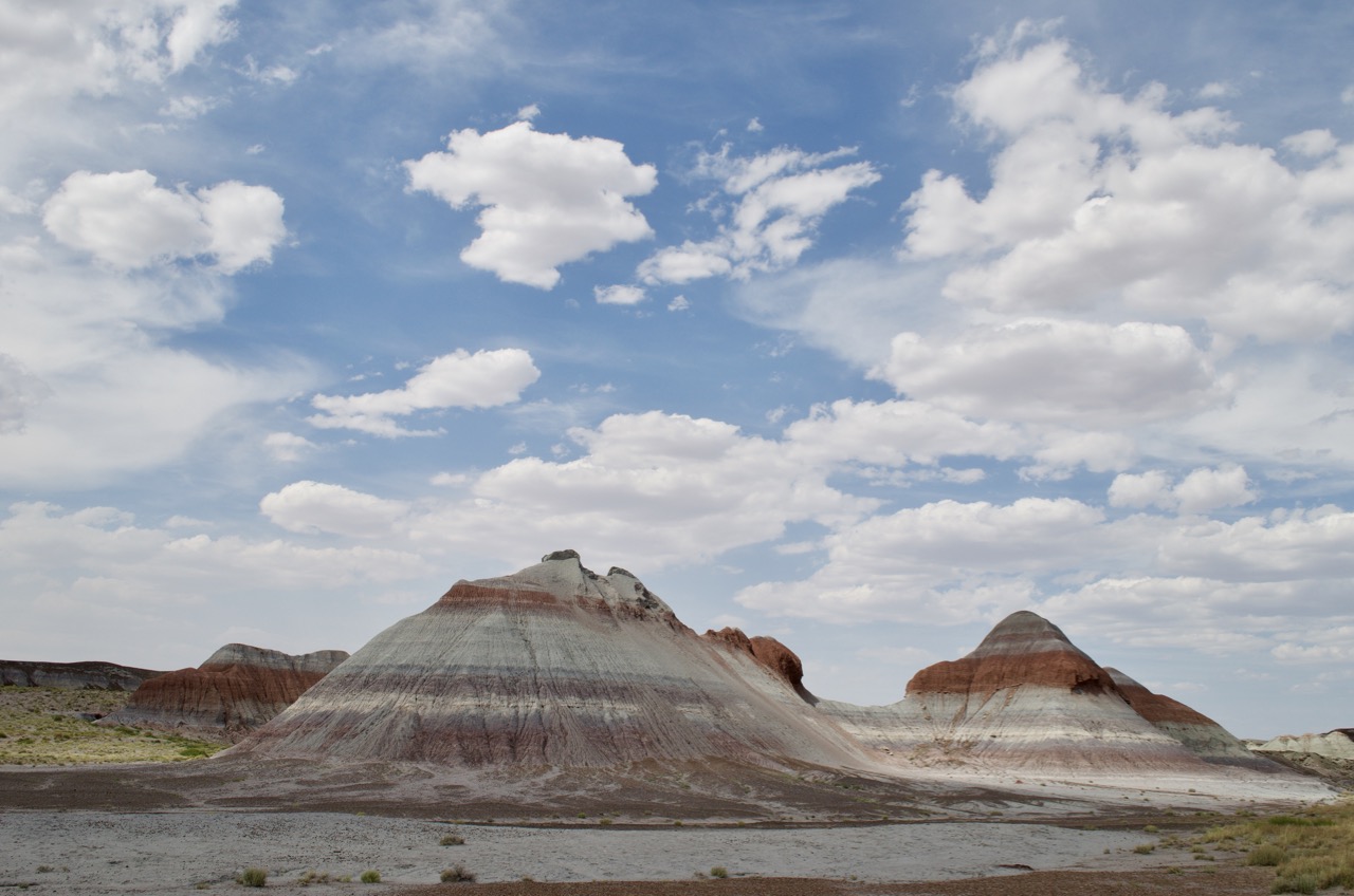 In the Blue Mesa Badlands.