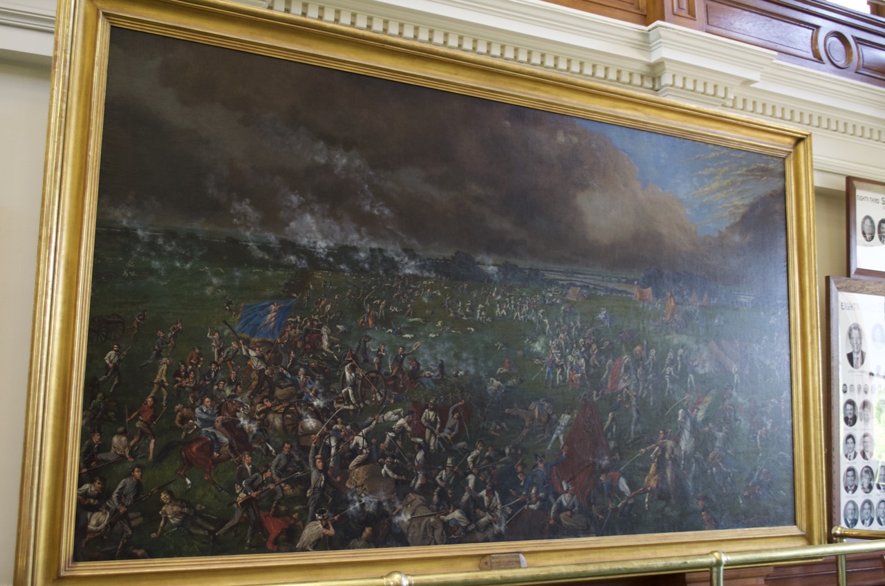 Painting of the Battle of San Jacinto