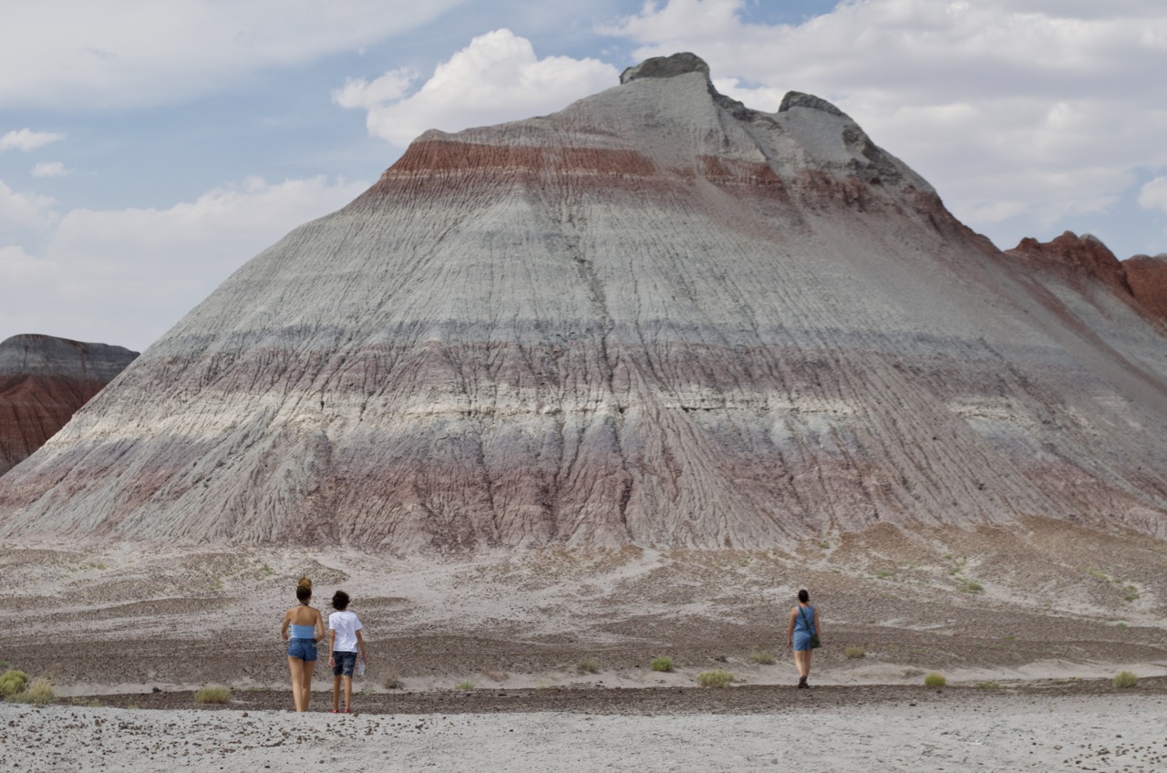 In the Blue Mesa Badlands.