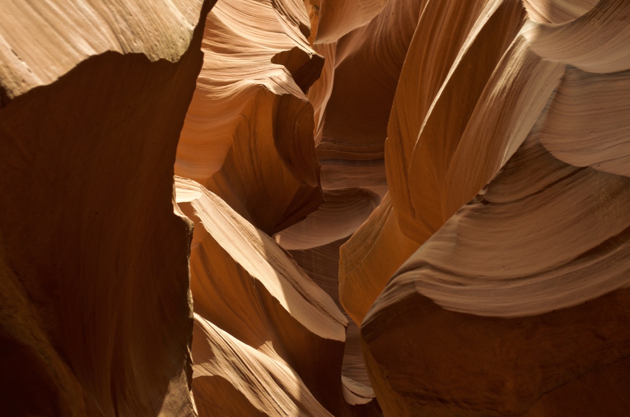 View from inside Antelope Canyon.