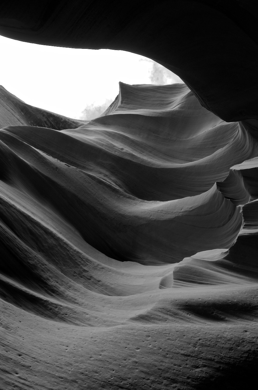 View from inside Antelope Canyon.