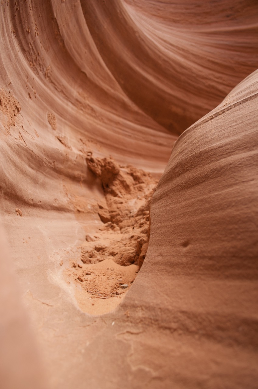 View from inside Antelope Canyon.