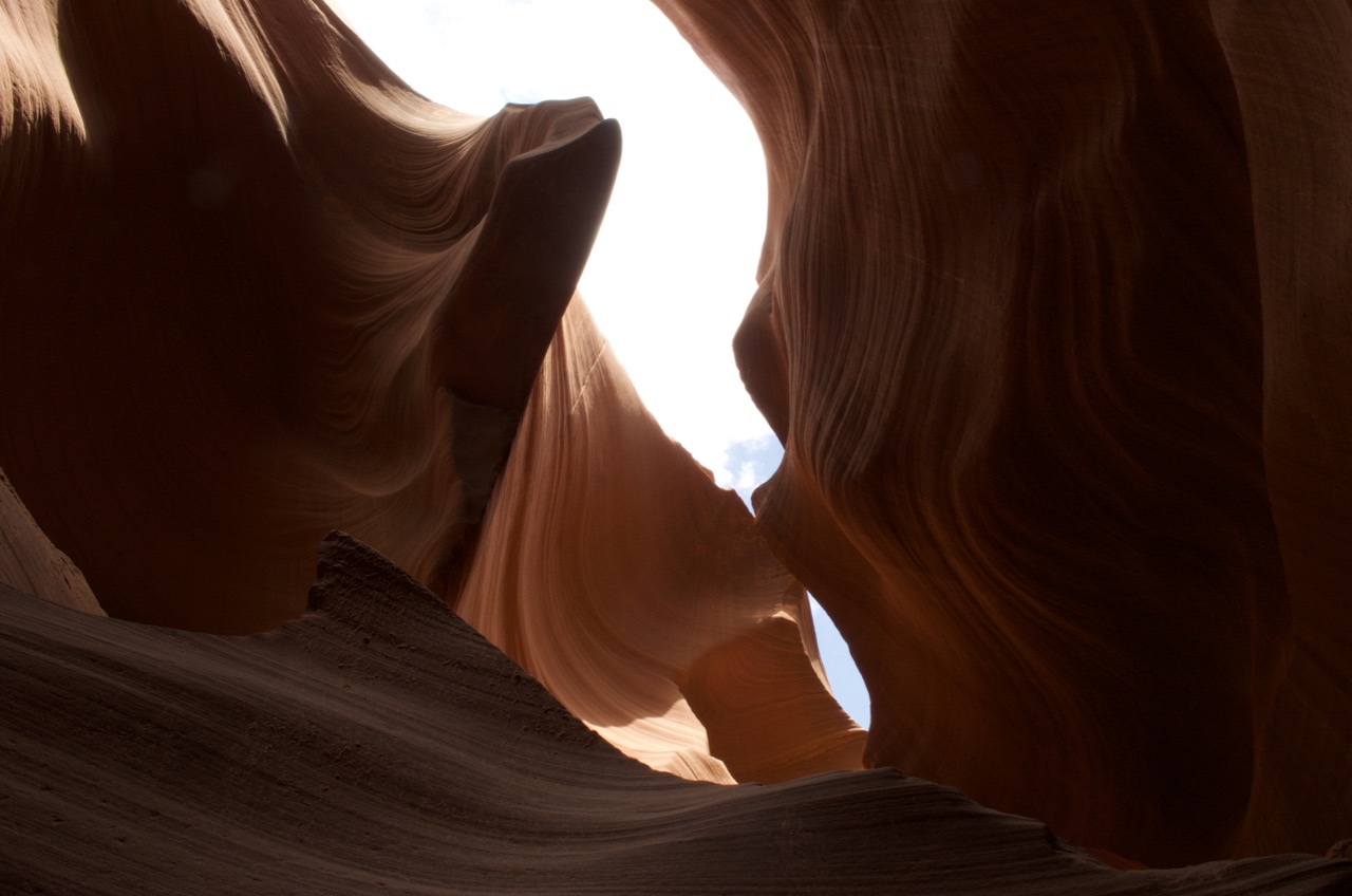 View from inside Antelope Canyon.