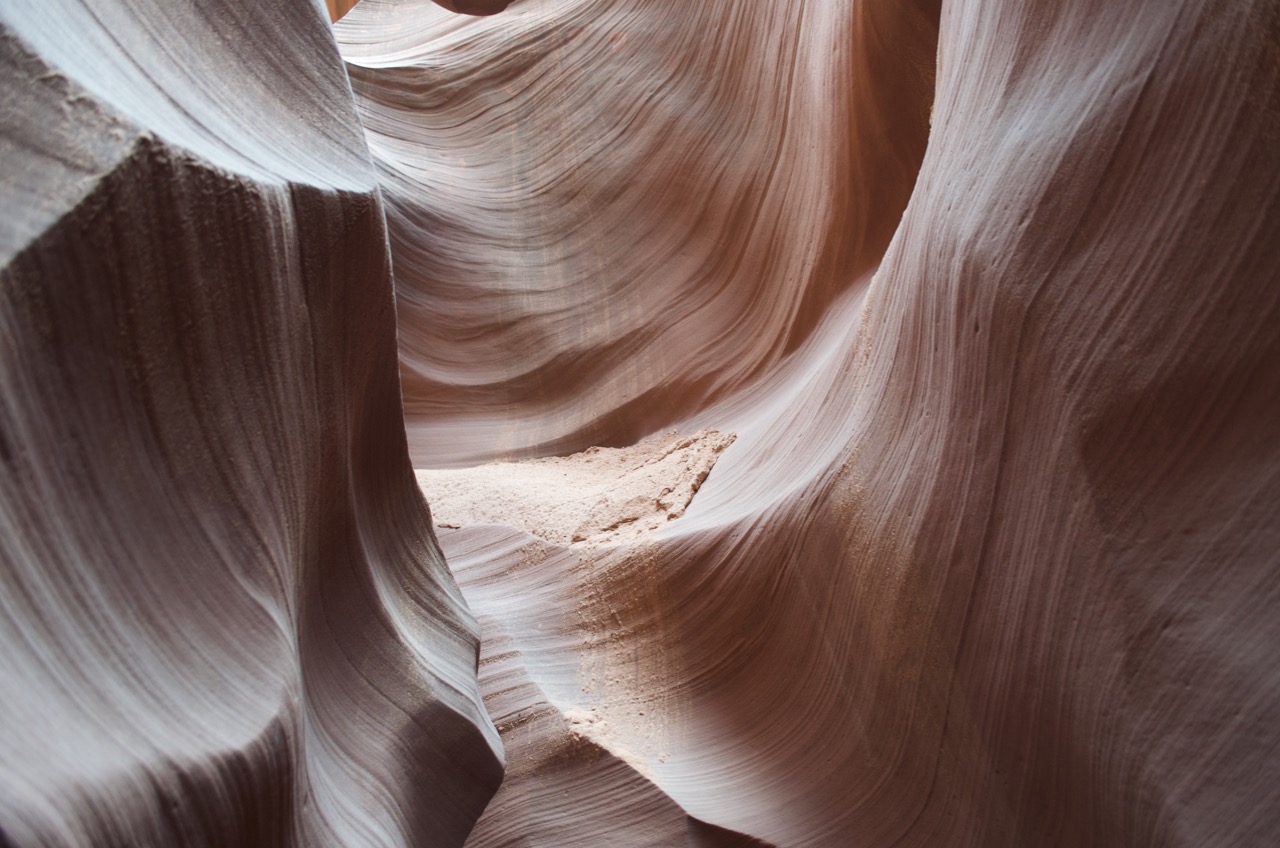 View from inside Antelope Canyon.