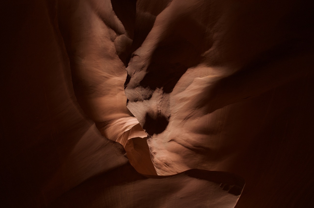 View from inside Antelope Canyon.