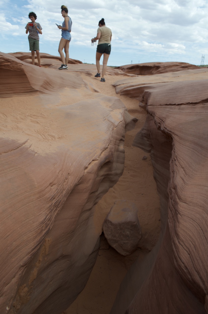 We exit the slot canyon.