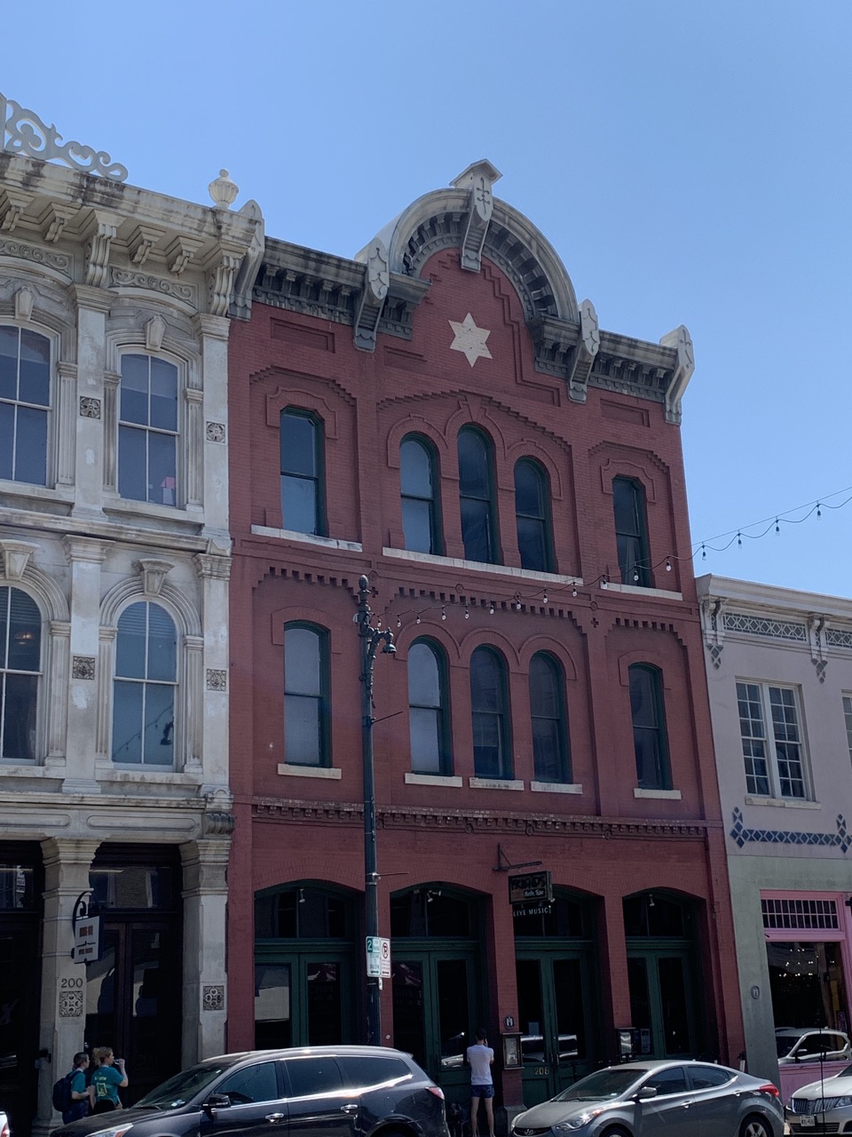 Star of David on Austin building