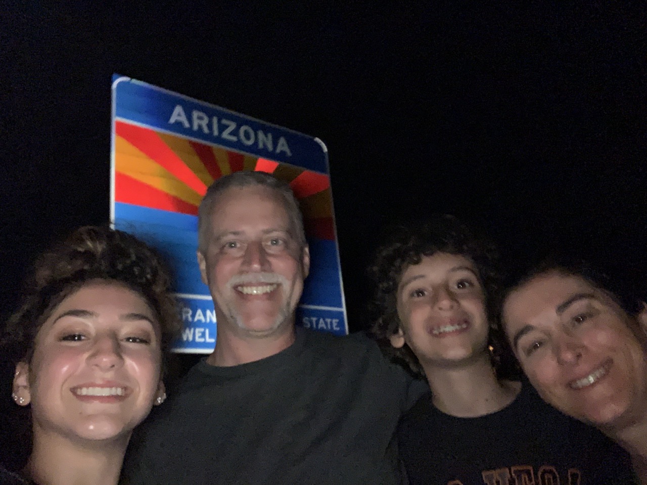 Us at the Arizona state line.