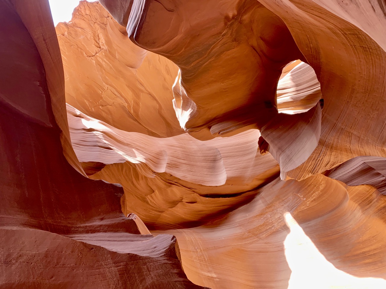 View from inside Antelope Canyon.