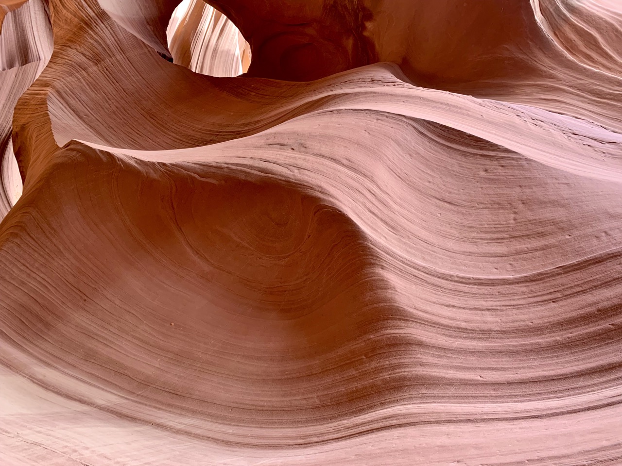 View from inside Antelope Canyon.