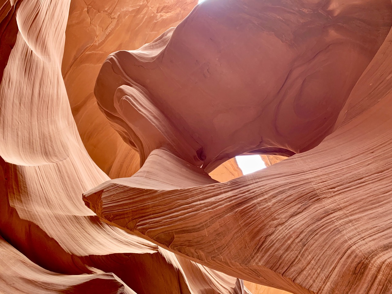 View from inside Antelope Canyon.