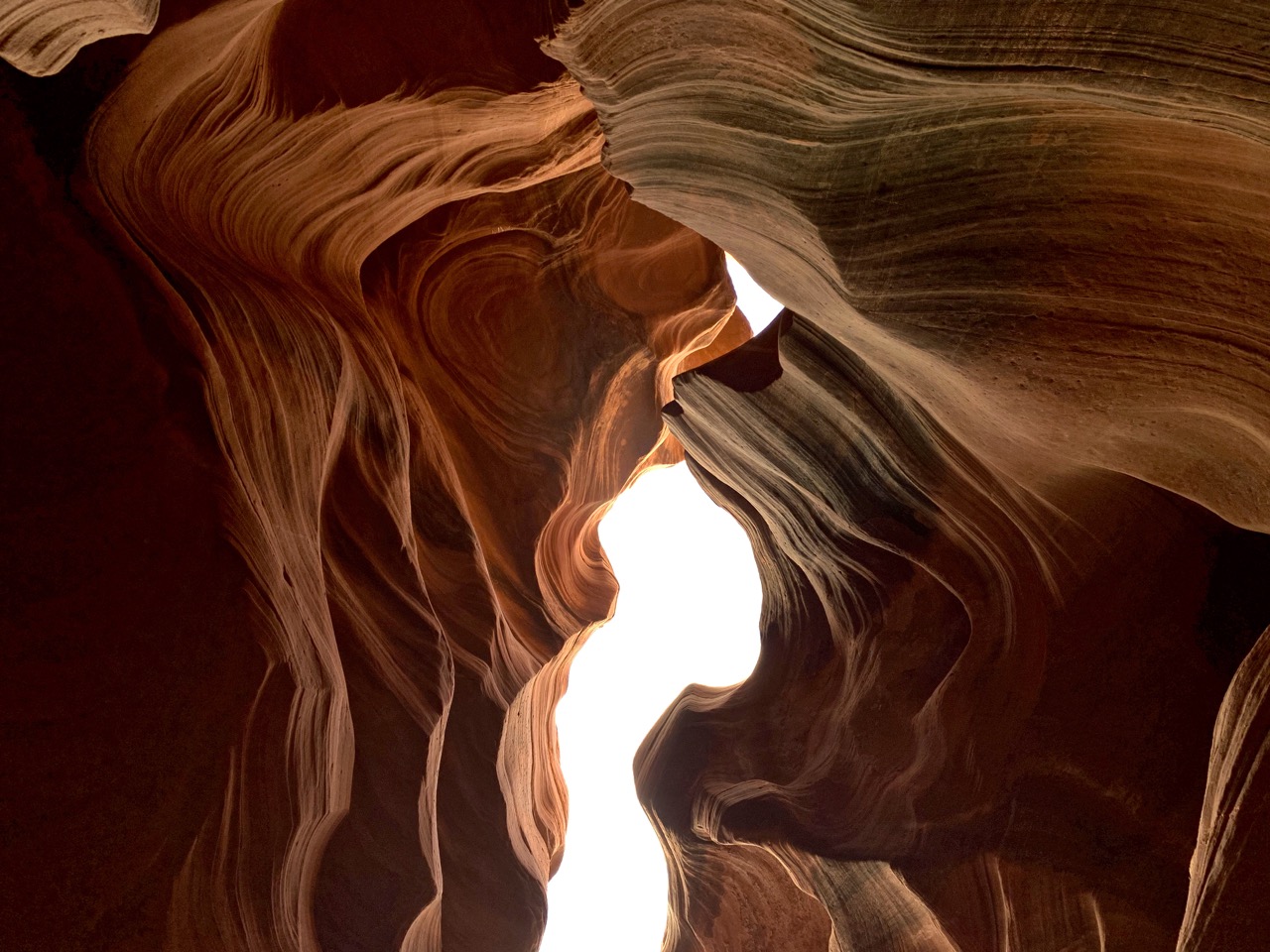 View from inside Antelope Canyon.