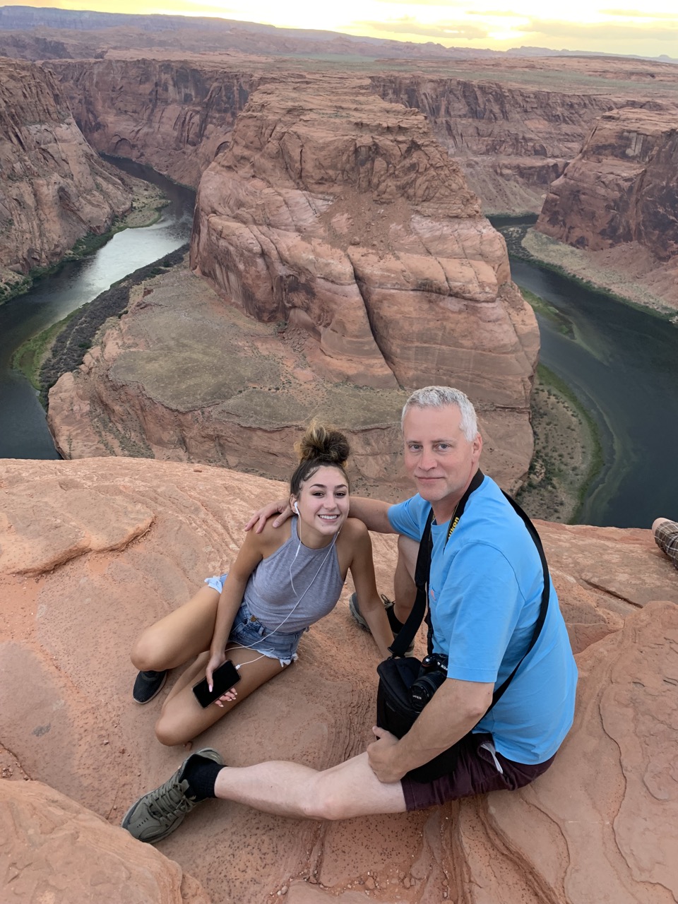 Chiara and me at Horseshoe Bend.