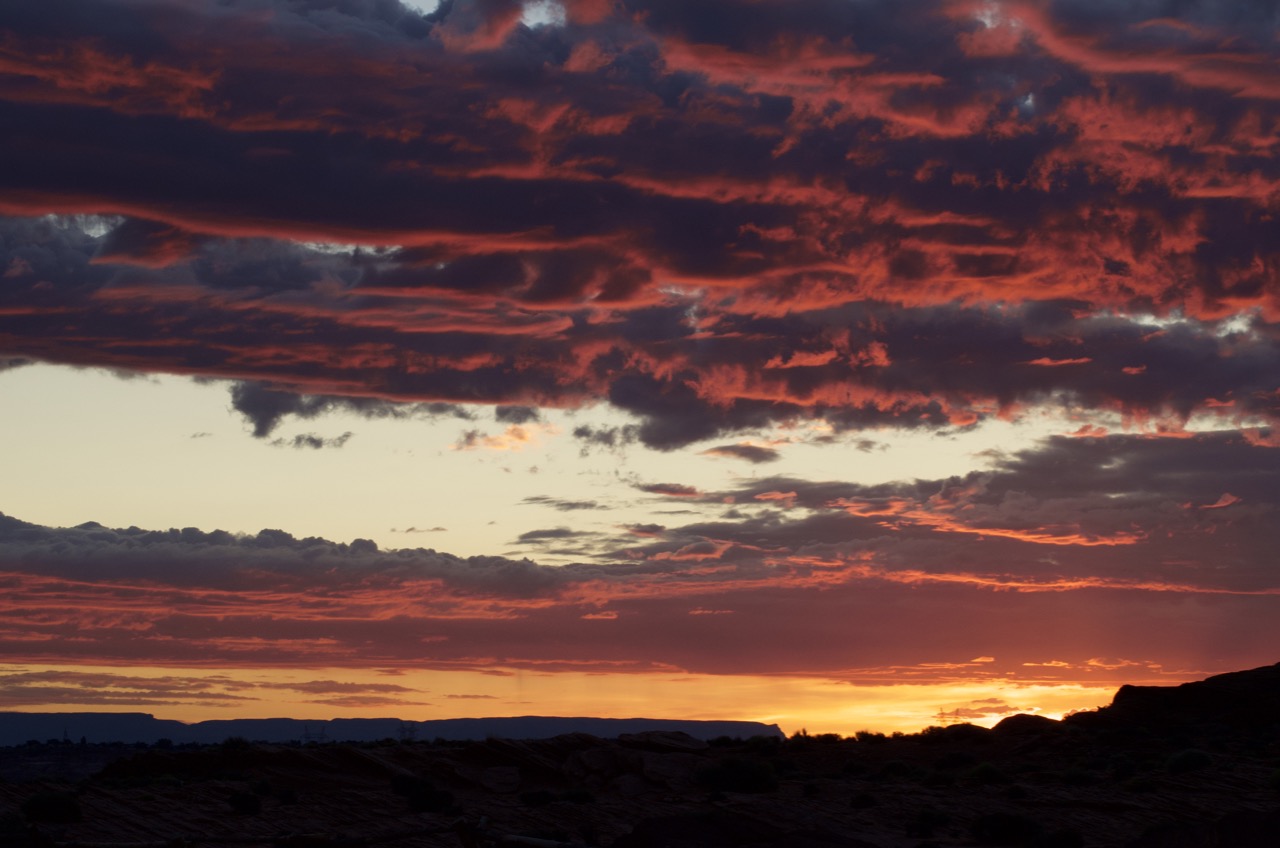 Daybreak in Page, AZ.