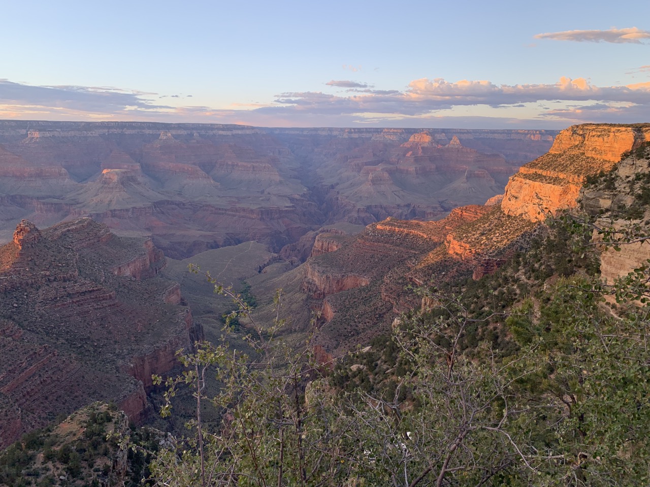 South rim near sunset.