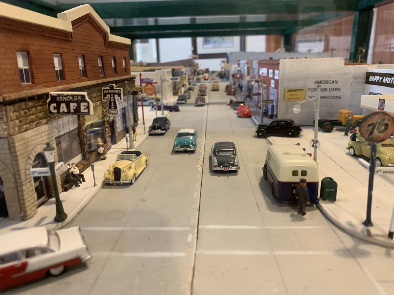 A handmade model of 1959 Williams, AZ.