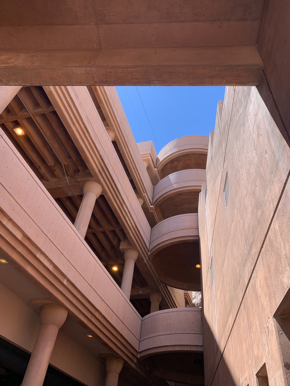 Parking complex at Hoover Dam.