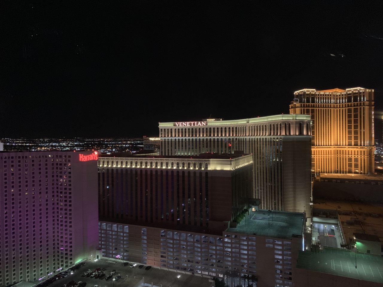 View from the High Roller Ferris Wheel.