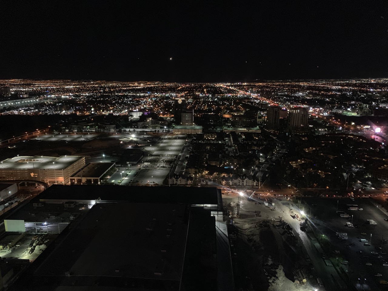 View from the High Roller Ferris Wheel.