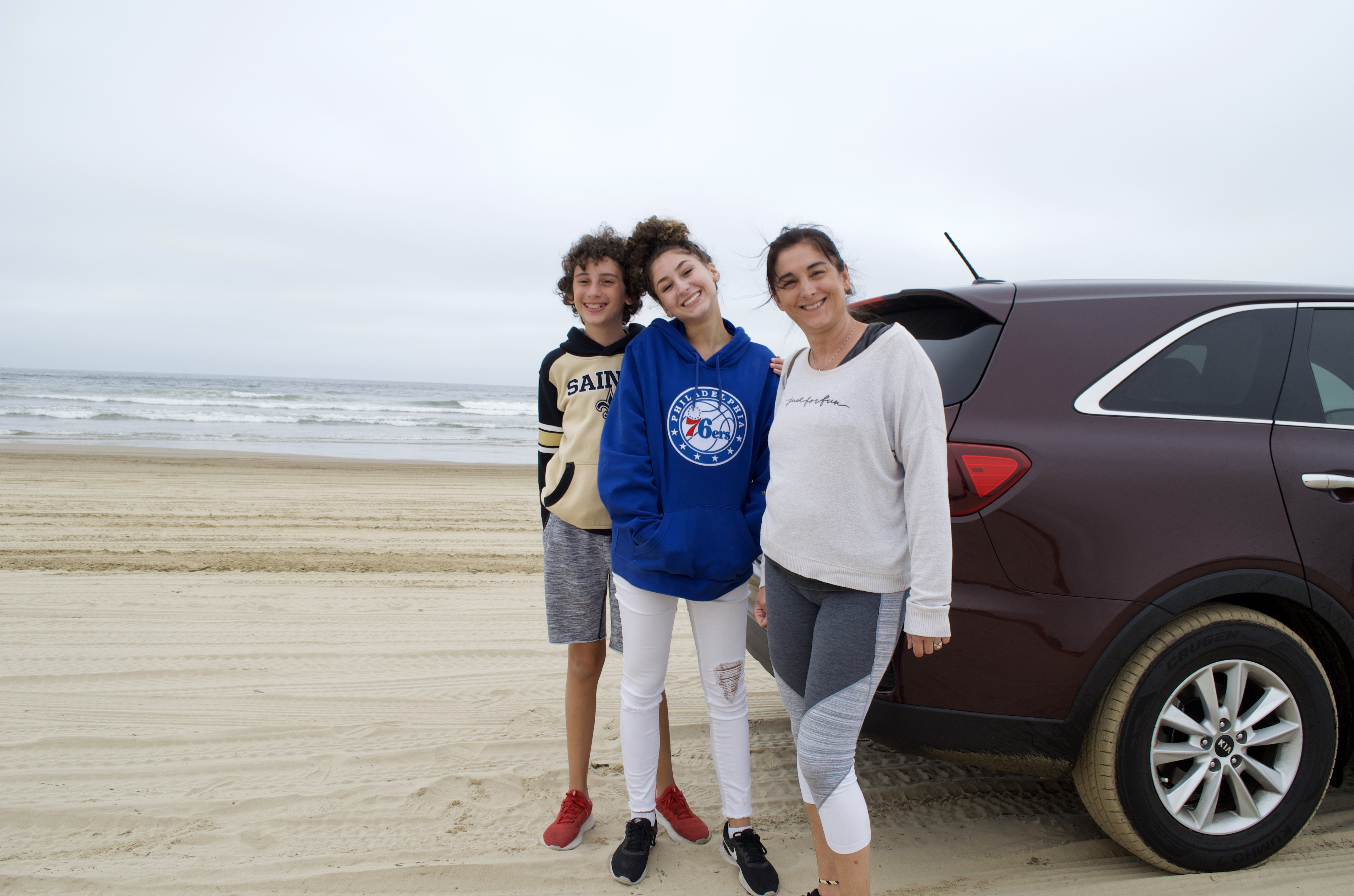 Enjoying some beach drive time.