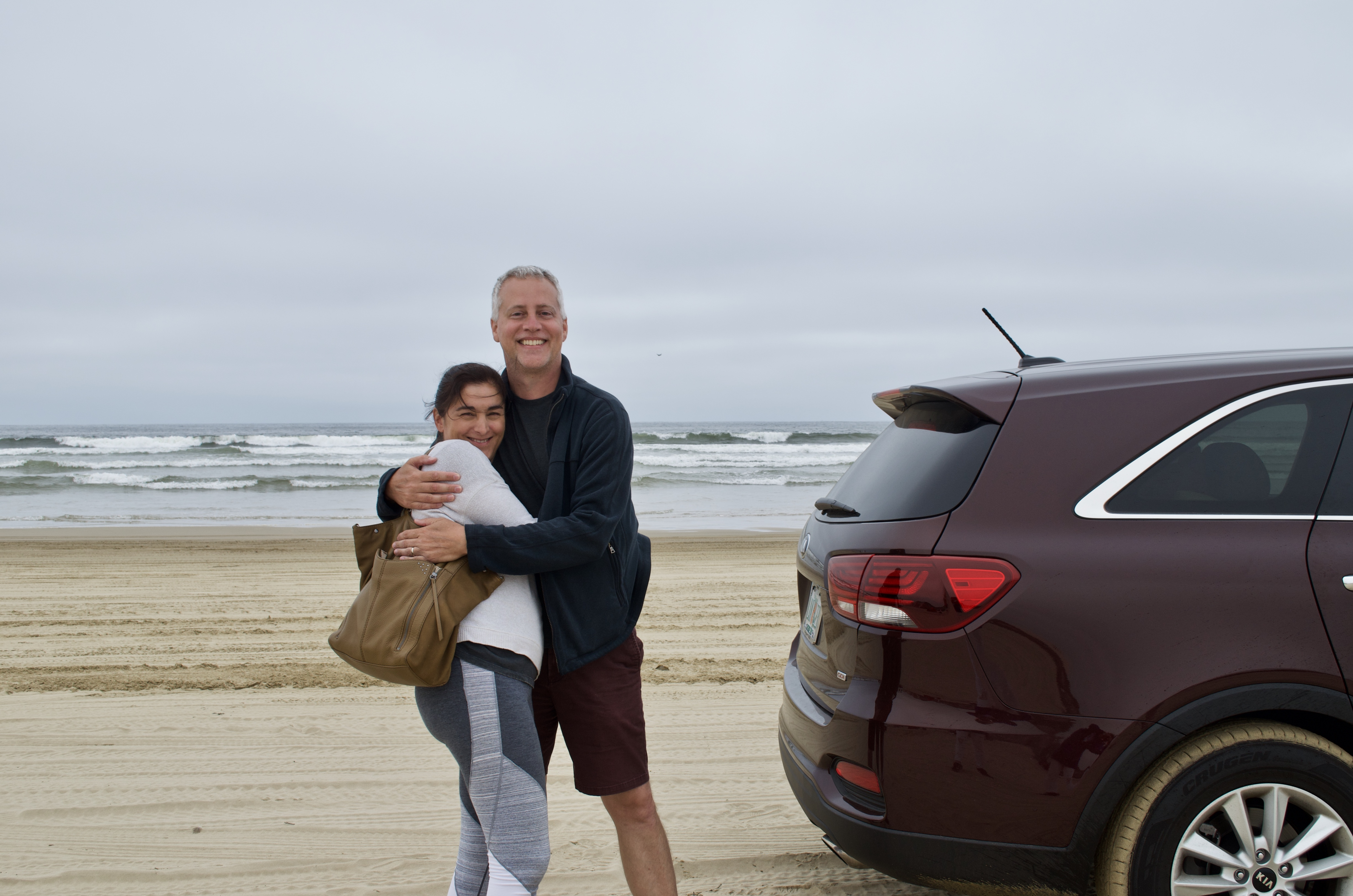 Enjoying some beach drive time.