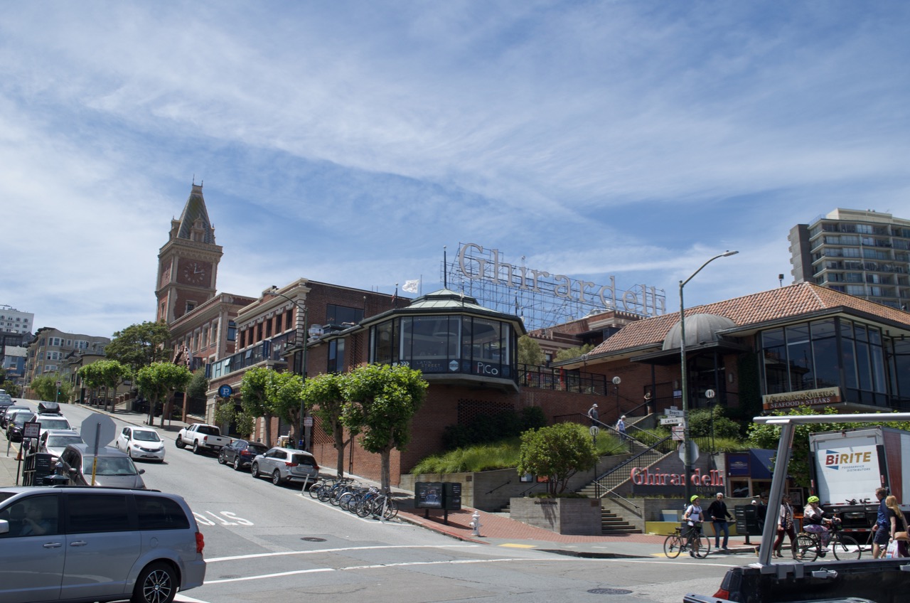 Ghirardelli Square.