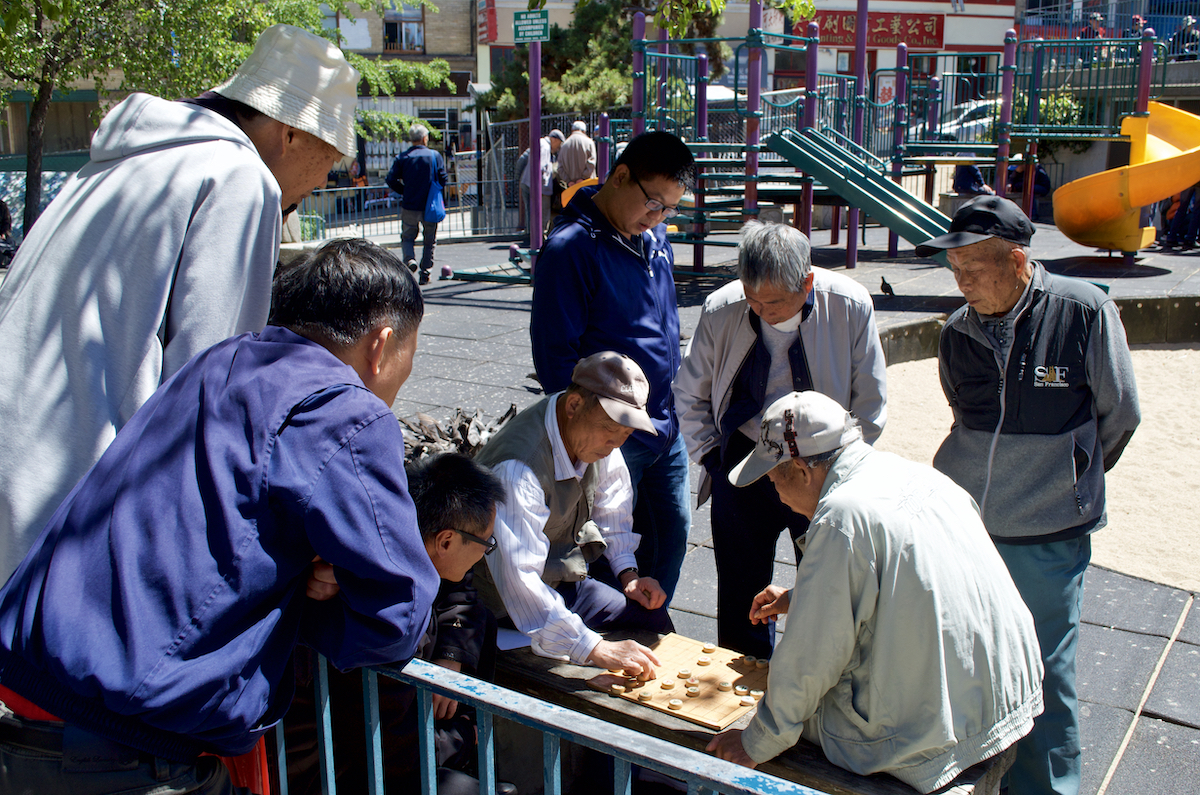 I could understand neither the men nor the game they were playing.