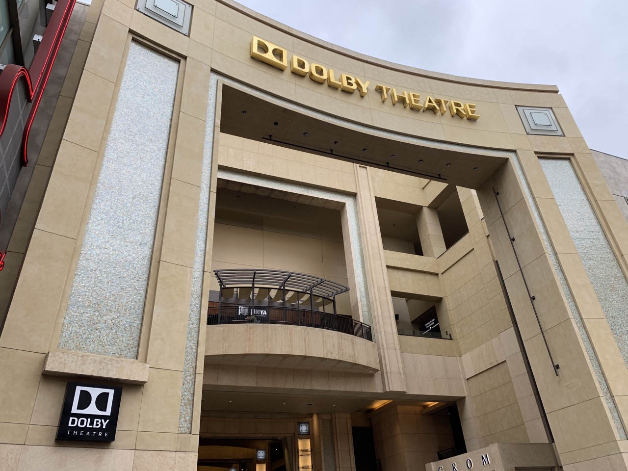 The famous Dolby Theater on Hollywod Blvd.