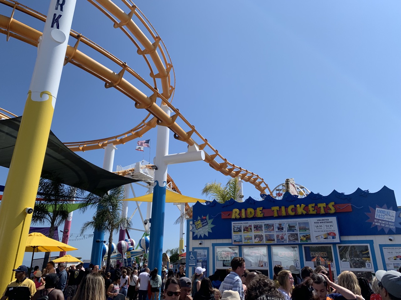 Roller Coaster at Santa Monica Pier.