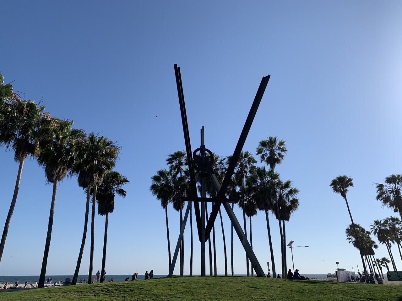 V for Victory, Visitors, or Venice Beach.