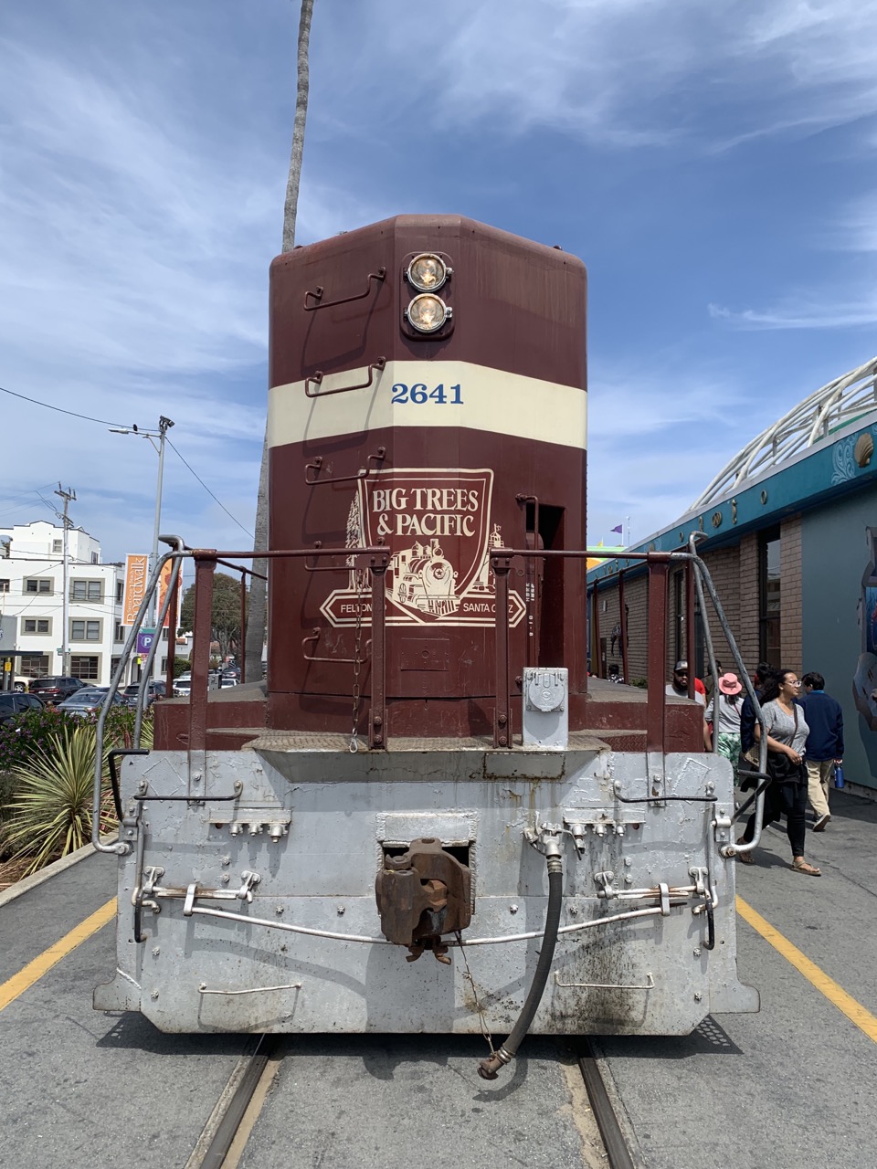 Train at the Santa Cruz Beach Boardwalk.