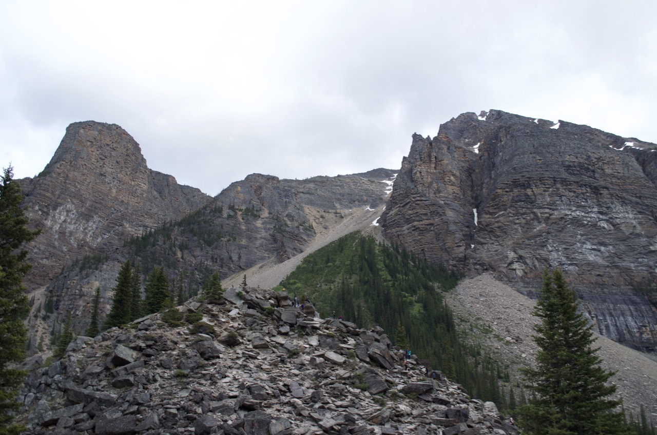 The moraine at Moraine Lake.