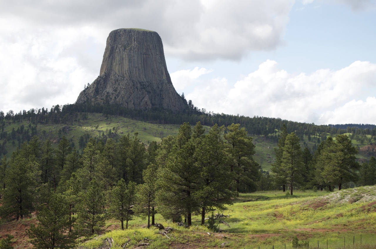 Approach to Devil's Tower.