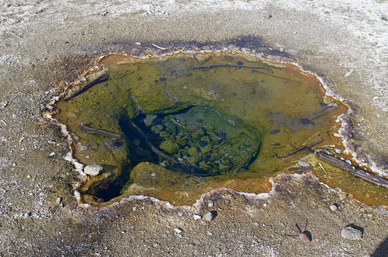 A geothermal pool.