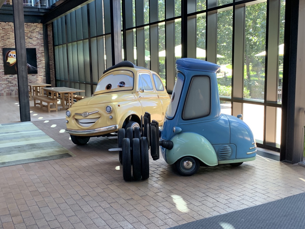 Lobby of the Steve Jobs Building at Pixar.