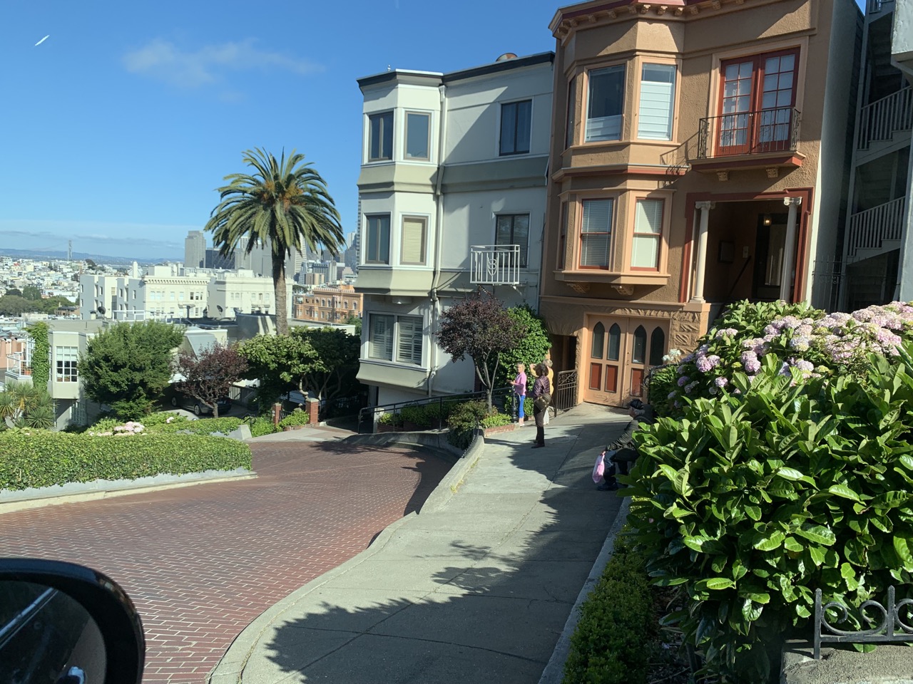 Our drive down Lombard Street, San Francisco.