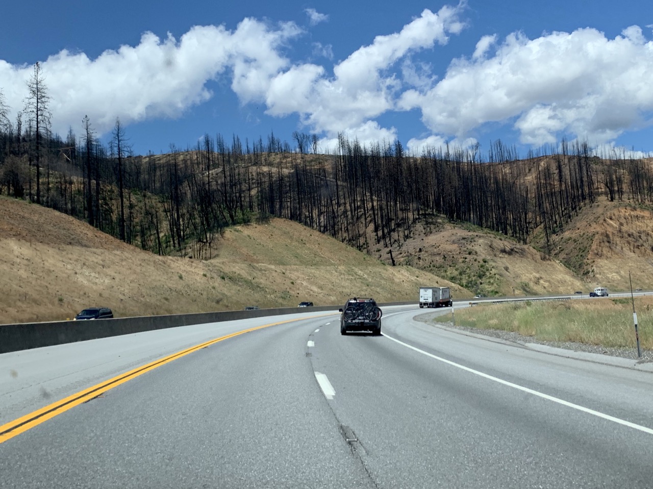 Carr fire remnants in Northern California.