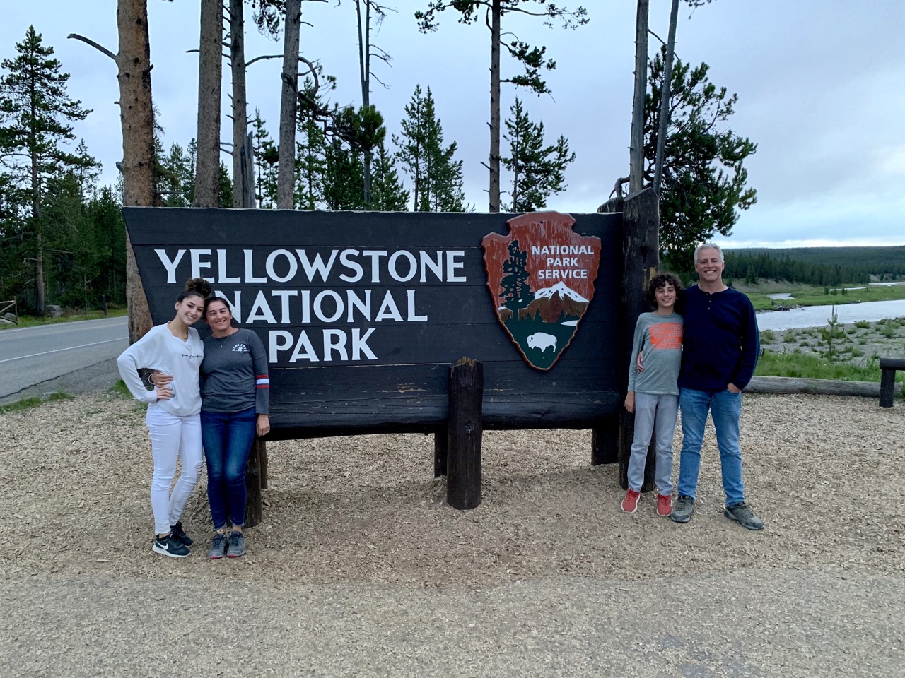 Entrance to Yellowstone.