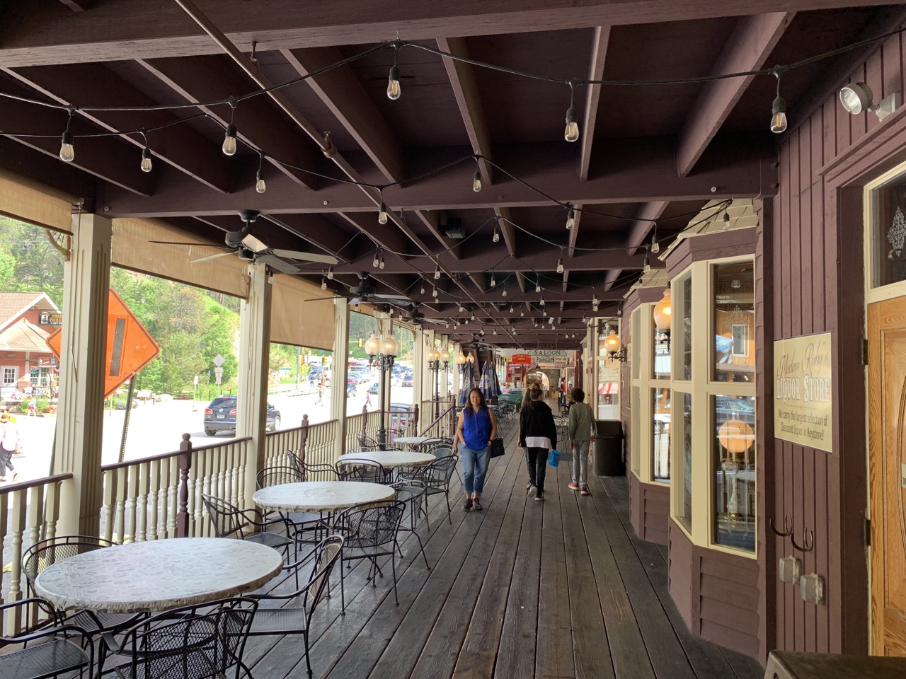 Main street shopping in Keystone, South Dakota.