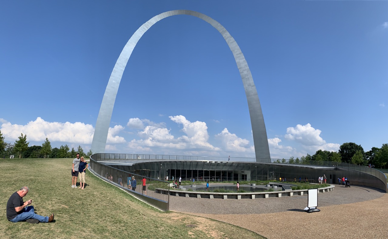 The Gateway Arch in St. Louis.