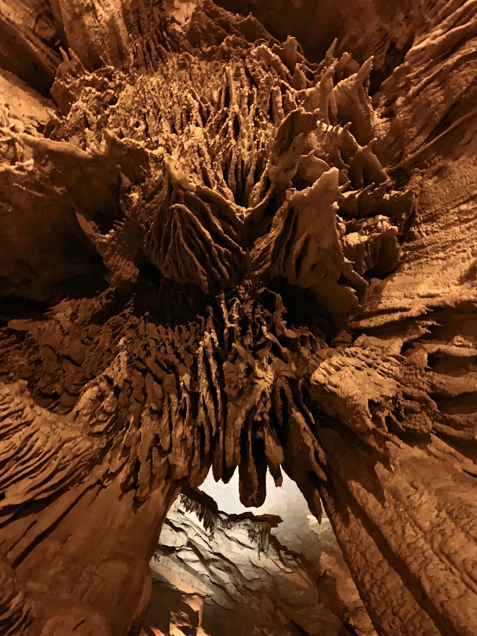 Detail of formations in Mammoth Cave.