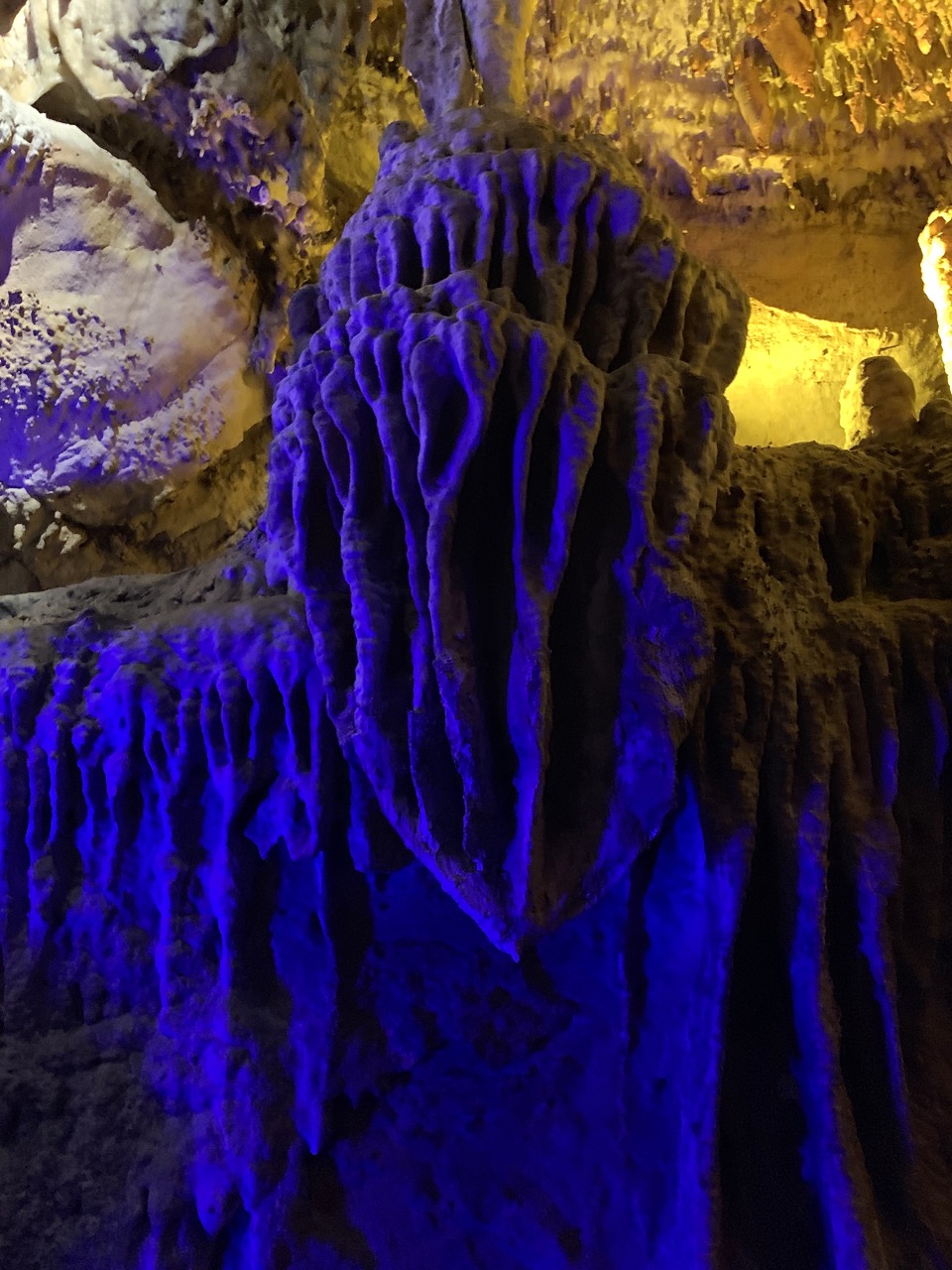 Formations at Ruby Falls Cave.