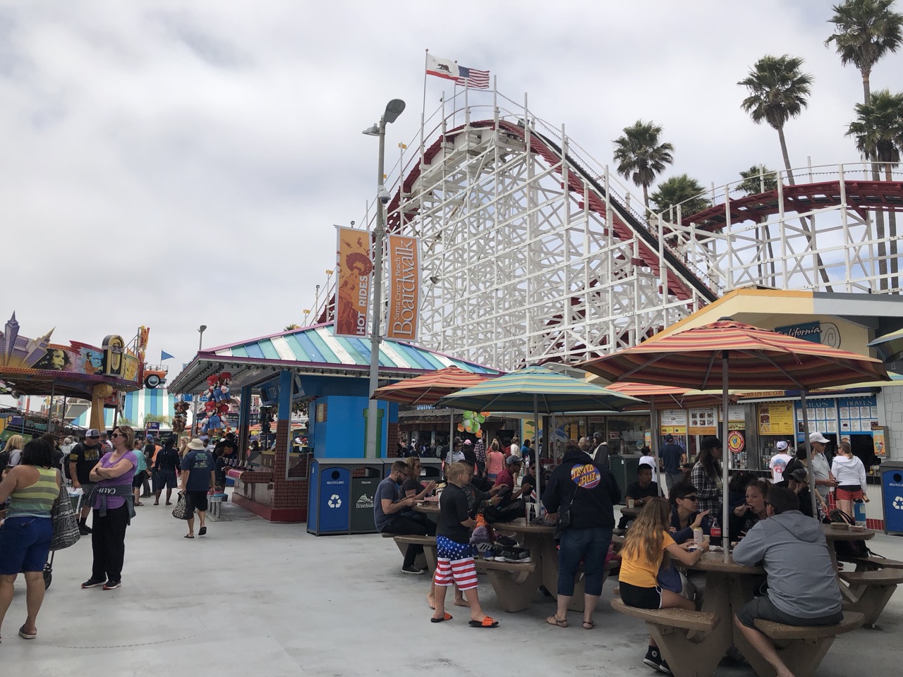 Roller Coaster at the Santa Cruz Boardwalk.