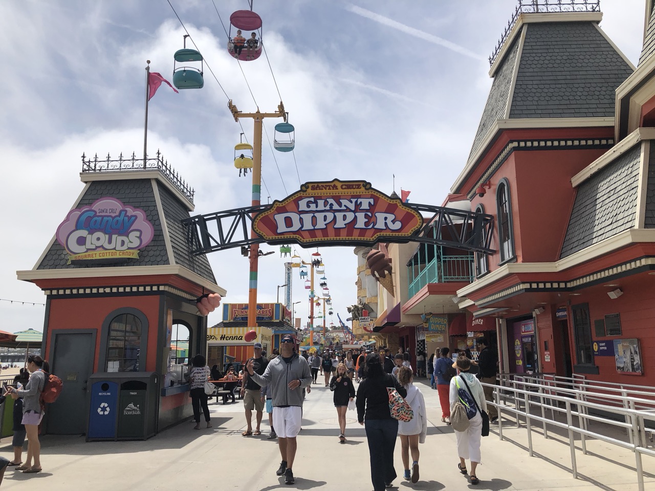 Boardwalk at Santa Cruz.