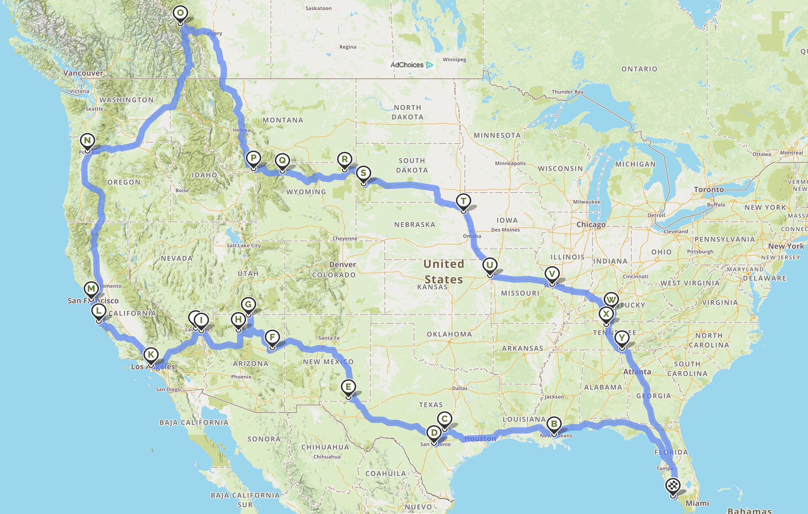 Full Route Map